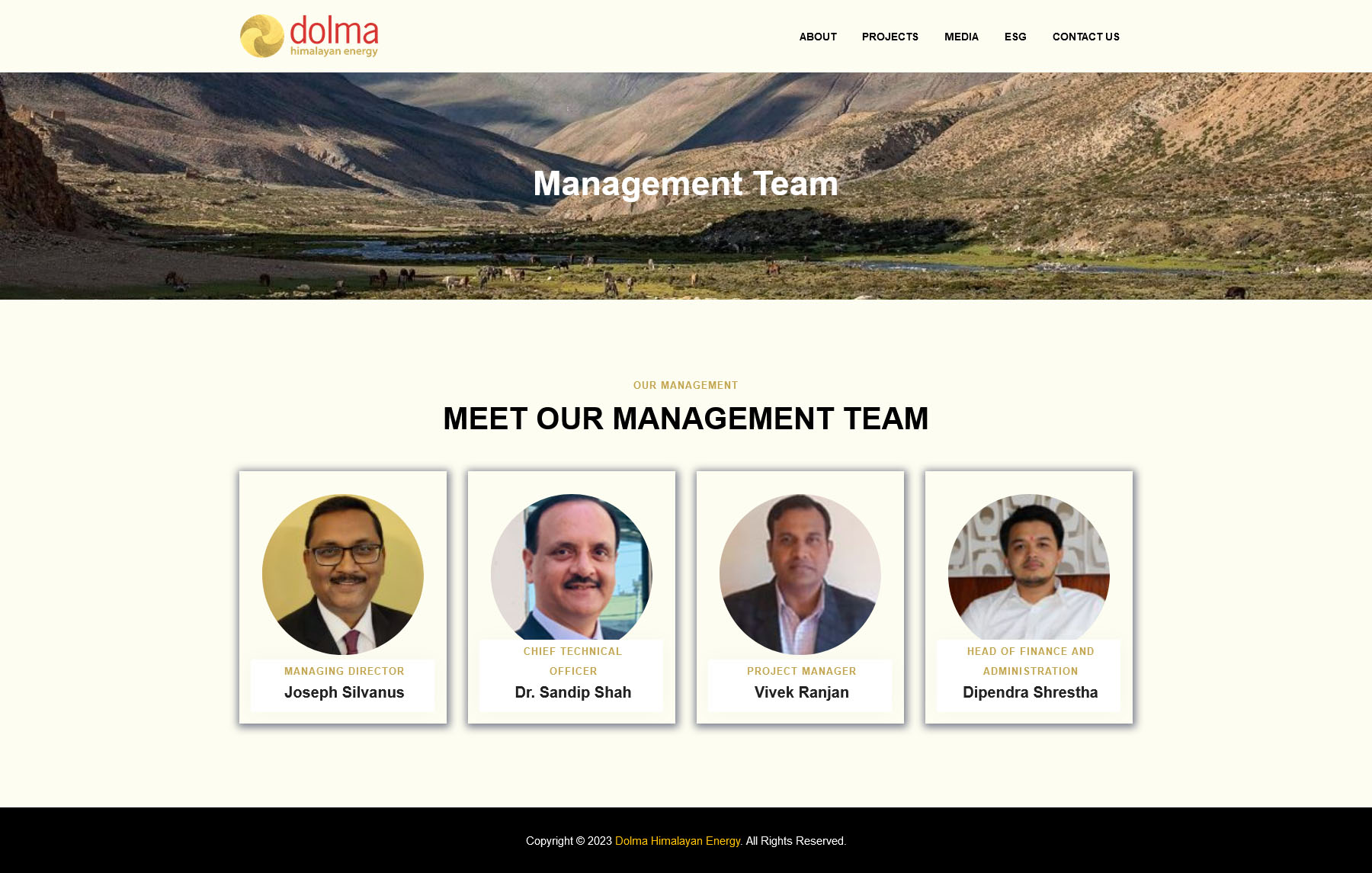 Management Page New - Dolma Himalayan Energy