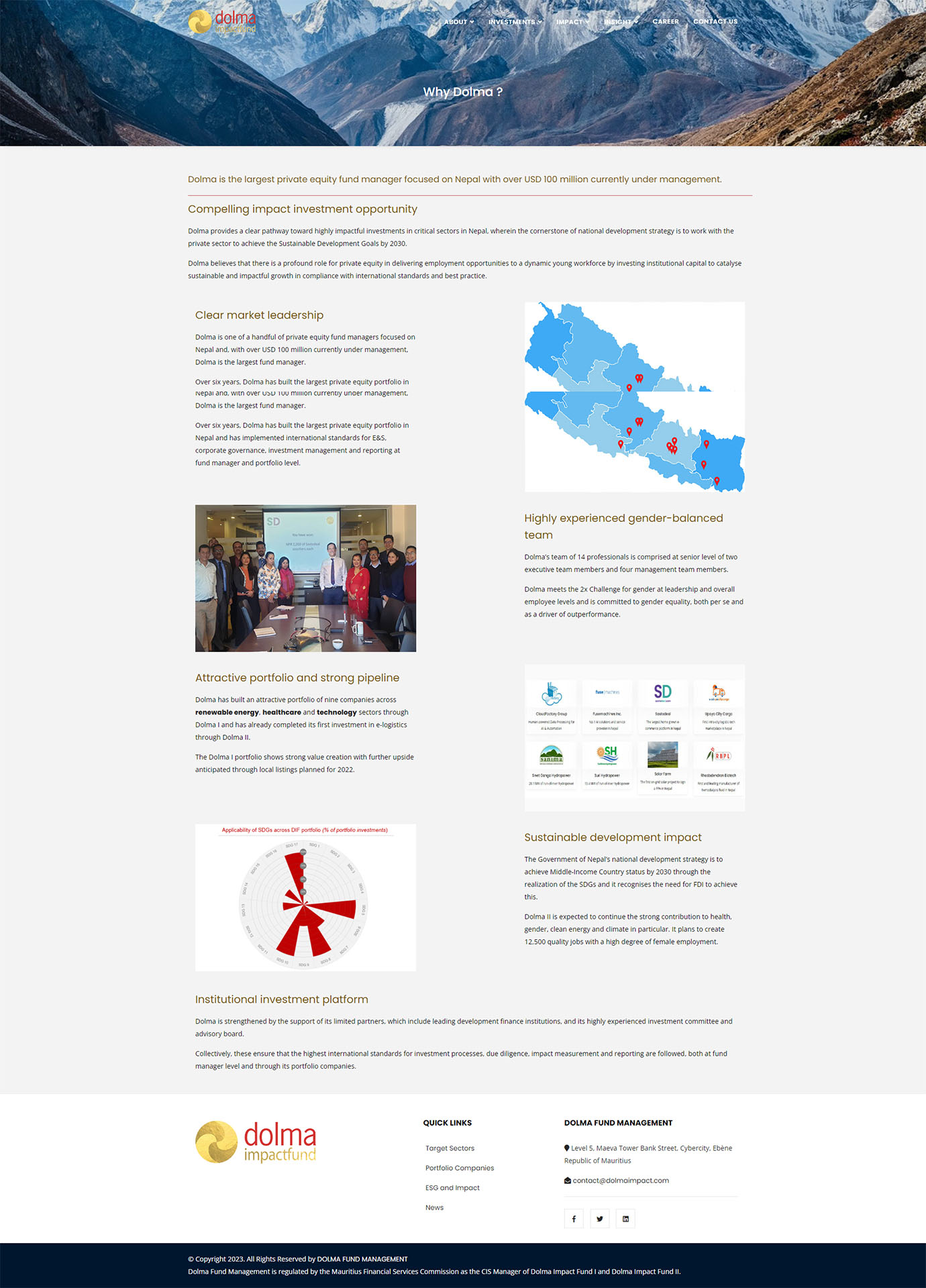 Why Dolma Page - Dolma Impact