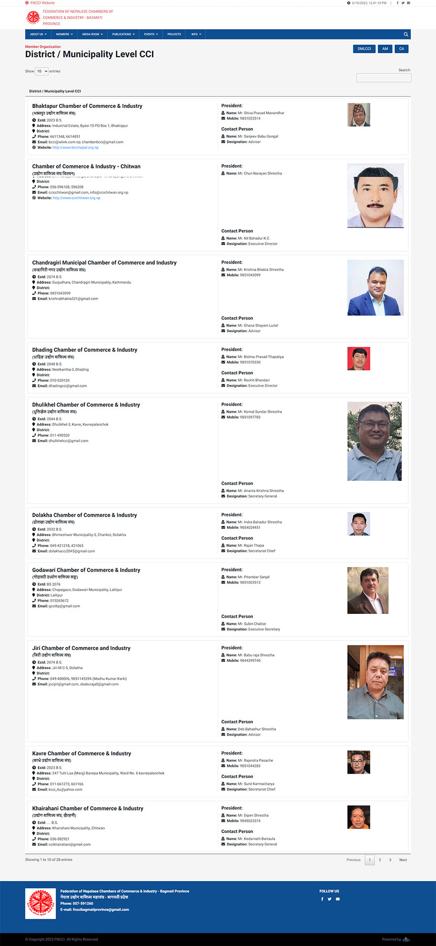 DMLCCI - FNCCI Province