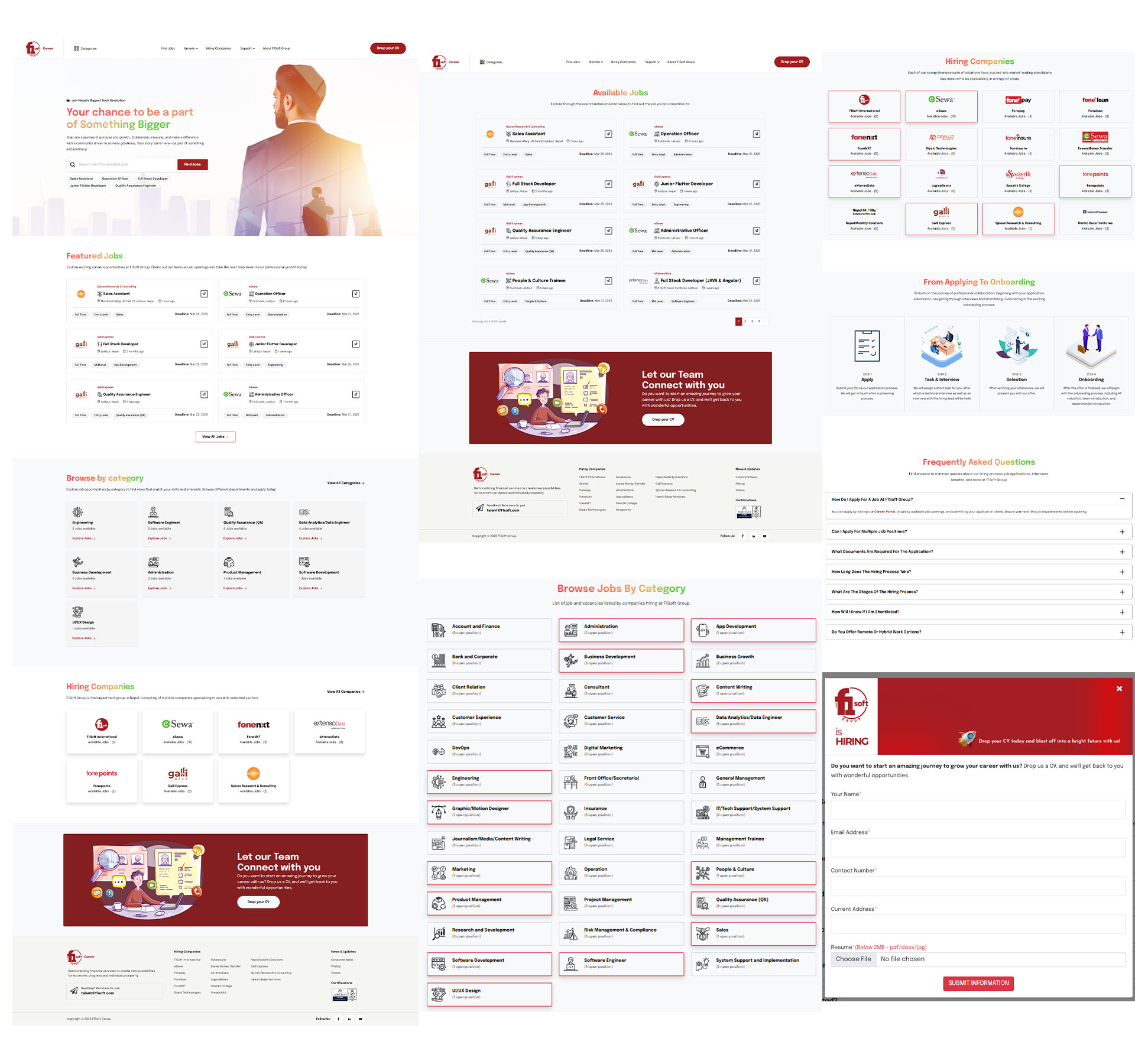 F1Soft Group Career Portal Development - Featured Image