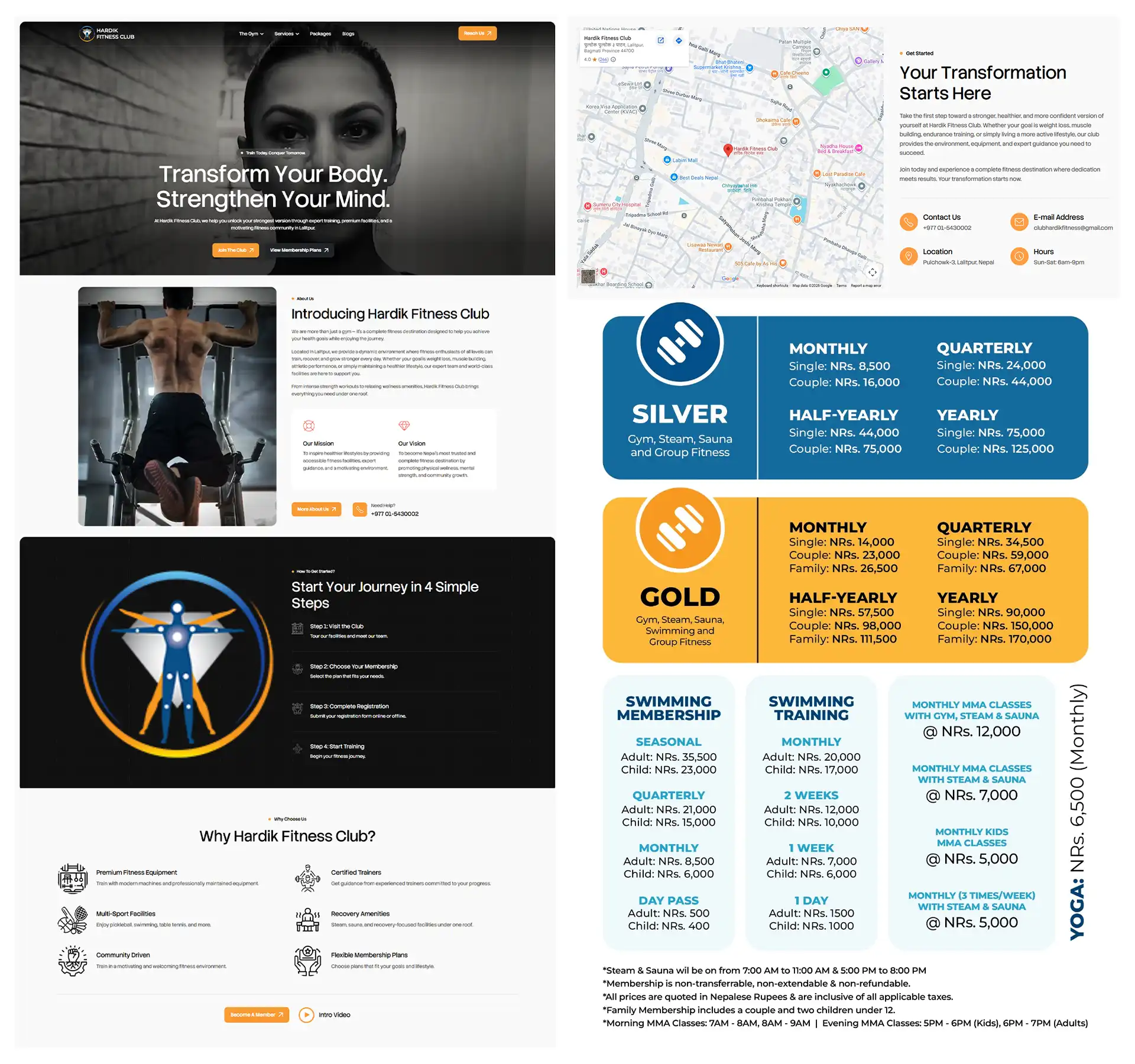 Hardik Fitness Club - Freelance Website Development - Featured Image